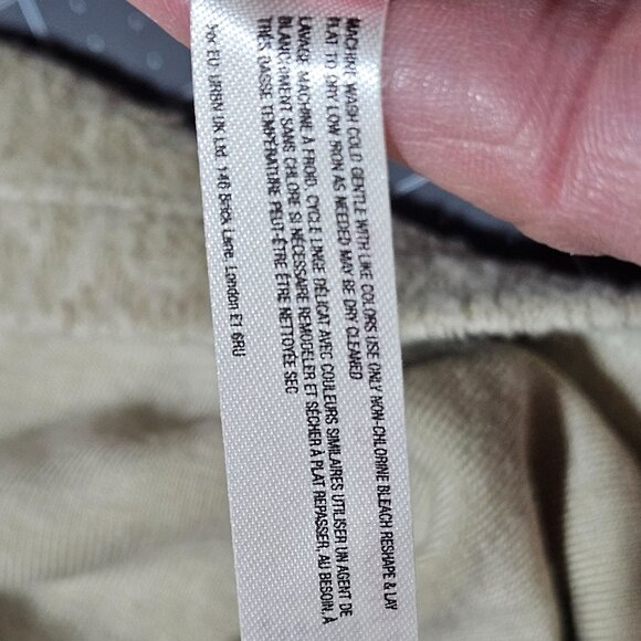 Beige Long-Sleeve V-Neck Ruched Women's Top US M Lyocell Modal Polyester - Picture 12 of 15